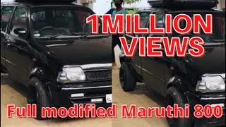 Modified Maruthi 800 black colour in low budget