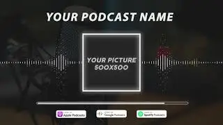 Podcast Audio Spectrum | Audio Visualizer | Music Visualizers | OMER J GRAPHICS | OMER J