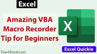 The Best Tip for VBA Beginners! - Excel Quickie 44