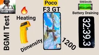 Poco F3 GT BGMI Battery Draining Test After Miui 13 Update 🔥🔥🔥