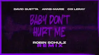 David Guetta, Anne-Marie, Coi Leray - Baby Dont Hurt Me (Robin Schulz remix) [VISUALIZER]