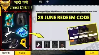 FREE FIRE 29 JUNE REDEEM CODE | O LEAGUE REDEEM CODE | FREE FIRE TODAY NEW REDEEM CODE