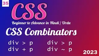 CSS combinators | CSS tutorial in Hindi Urdu