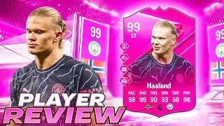 😱99 FUTTIES HAALAND PLAYER REVIEW - EA FC 24 ULTIMATE TEAM