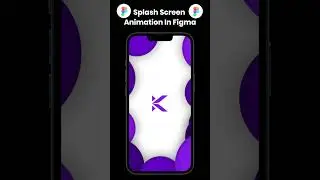 splash screen animation in figma | tutorial coming soon | stay tunned! #shorts #figma #animation