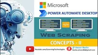 Power Automate Desktop || Project #4 : NSE project - Learning Concepts for Web scraping? - Part 3