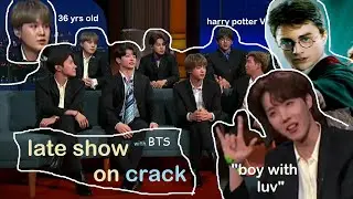 the late late show with bts on crack.