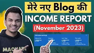 AdSense Earning Report (November 2023) of My New Blog Taazatime🔥 | Blog Monthly Income Report