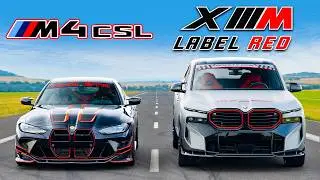 Tuned BMW XM Label Red v M4 CSL: DRAG RACE