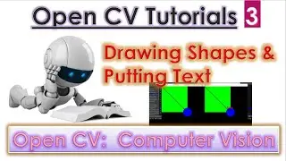 Drawing Shapes And Putting Text On image In OpenCV Python | Urdu Hindi