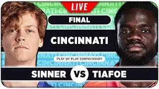 SINNER vs TIAFOE • ATP Cincinnati 2024 Final • LIVE Tennis Play by Play Stream