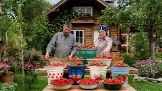 From Farm to Table: Organic Strawberry Harvesting and Homemade Natural Sweets Recipe!