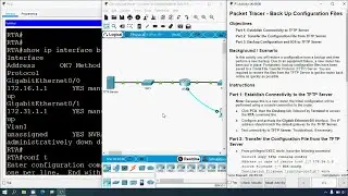 10.6.10 Packet Tracer - Back Up Configuration Files