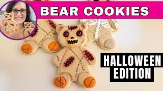 Scary Halloween Bear Cookies