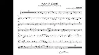 I.Berlin - Puttin` on the Ritz - Herb Alpert`s transcribed trumpet solo