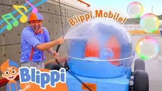 Blippi Mobile Wash Song! BRAND NEW BLIPPI Car Songs for Kids