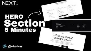 How to build Hero section in 5 Minutes | Blocks for shadcn | Nextjs | Tailwindcss | Blocks