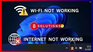 New Fix Wi-Fi / Internet not working | Wi-Fi Missing | WiFi Internet Issue Windows 10 | Windows 11