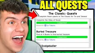 How To GET ALL QUESTS + BADGES! ROBLOX THE CLASSIC EVENT