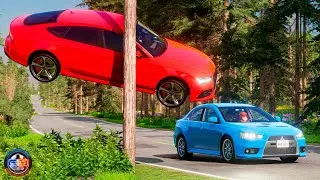 Side Collisions of Cars #33 - BeamNG.drive CRAZY DRIVERS