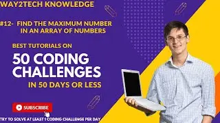 #part12 - Find the maximum number in an array of numbers using JS| 50 CODING CHALLENGES👩‍💻#js #java