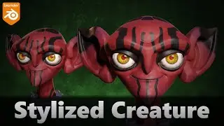 Sculpting in Blender 3.6 || 64 - Stylized Creature