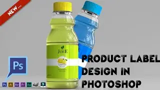 Photoshop Tutorial: How to create an Easy product label design in Photoshop