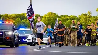 Florida teen who ran miles for fallen first responders laces up for final time