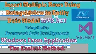 Insert Multiple Rows Using Datagridview in Entity Frameworks