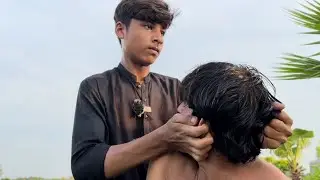 ASMR YOUNG BOY HEAD MASSAGE | HEAD SCALP MASSAGE | SLEEP FAST AND EASY | STRESS RELIEF | #massage