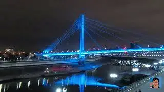 Тюменская набережная. Мост влюблённых