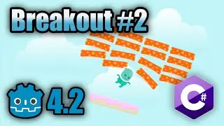 Breakout in Godot 4.2 (C#) #2: Paddle movement | tutorial | Code Along | how to