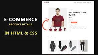 Part 3 Ecommerce Website Design In HTML & CSS | Create eCommerce Site Product Details Page