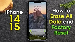 iPhone 14 and 15 How to Reset Back to Factory Settings | Erase Data | iPhone 14 and 15 Factory Reset