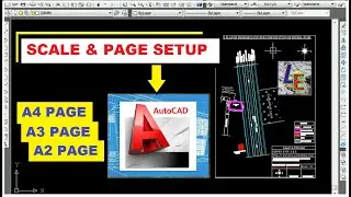 How to Plot AutoCAD Drawing in different Page size | How to set SCALE in AutoCAD