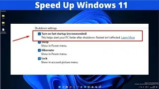 How To Turn On Or Off Fast Startup On Windows 11