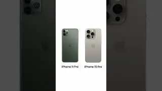 Camera size, comparison iPhone 11 Pro versus iPhone 15 Pro