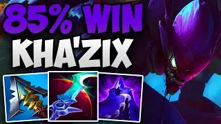 85% WIN RATE KHA'ZIX JUNGLE IN CHALLENGER! | CHALLENGER KHA'ZIX JUNGLE GAMEPLAY | Patch 14.11 S14