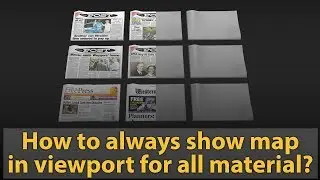 How to always show map in viewport for all material