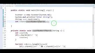 How to count number of words in a String in java