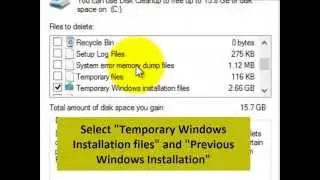 Windows 8.1 - Delete Windows.old folder