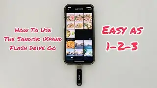 How To Use The Sandisk iXpand Flash Drive Go On The IPhone (My First Time Using This Too)