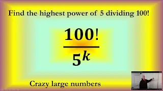 Use Legendres Formula for Highest Power of 5 Dividing 100!