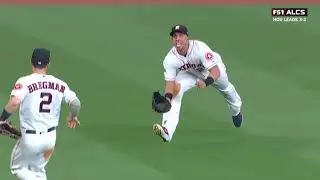 Michael Brantley TREMENDOUS CATCH AND DP IN ALCS Game 6/Yankees vs Astros/2019