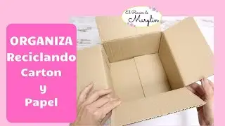 CAJAS DE CARTON TEJIDAS CON PERIODICO