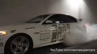 BMW 550i F10 - MASSIVE Burnout!