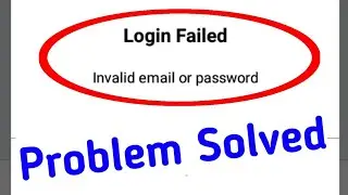 Zoom cloud meeting app invalid email or password problem solve || zoom app login failed problem