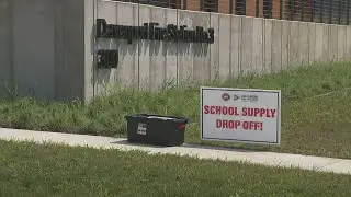 Davenport firefighters drop off school supply donations