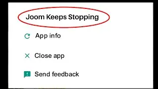 How To Fix Joom Keeps Stopping Error Problem Solved on Android