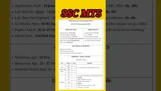 SSC MTS New vacancy || SSC MTS New requirement || 